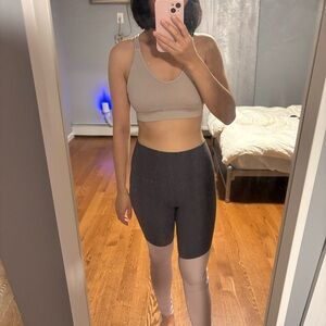 Fabletics lavender workout set - cashel foldover pureluxe leggings &matching top